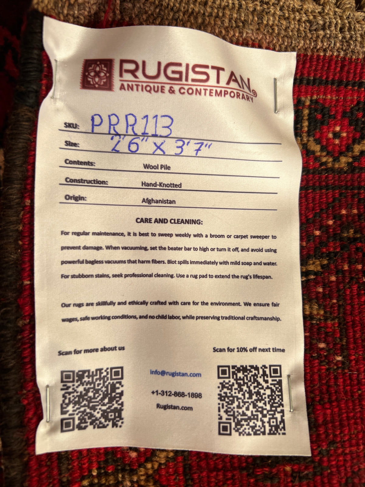 Prayer Rug 3x4 | Red, Rust & Ivory | Hand-Knotted Wool