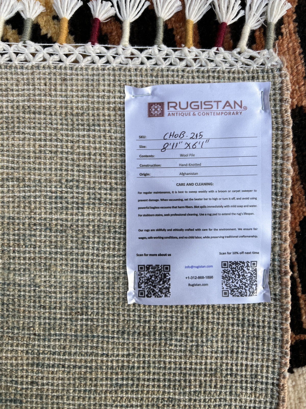 Tiger Pictorial Rug 6x9 | Pink, Gray & Brown | Hand-Knotted Wool