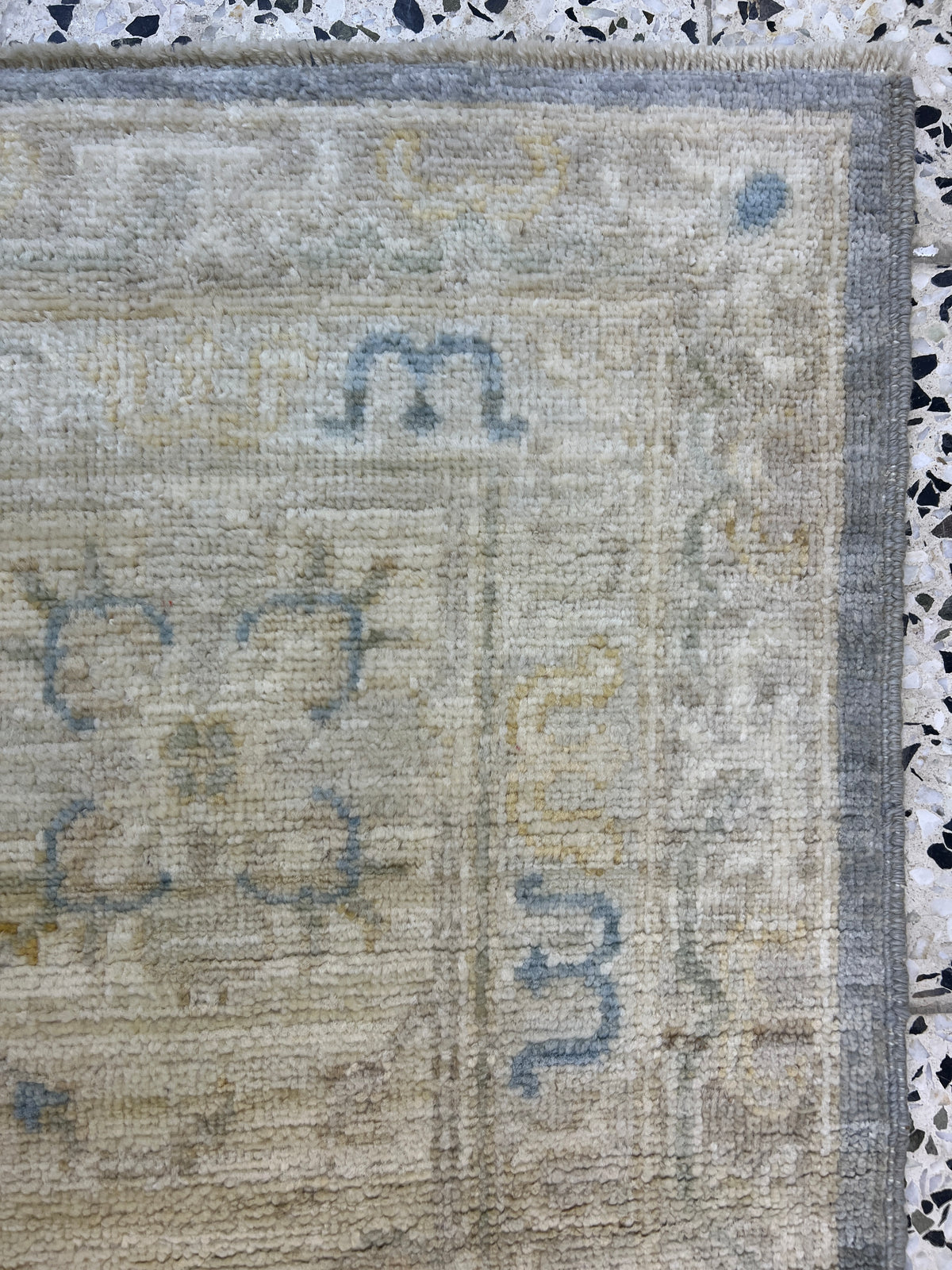 Khotan Rug 9x12 | Gray, Ivory & Sage | Hand-Knotted Wool
