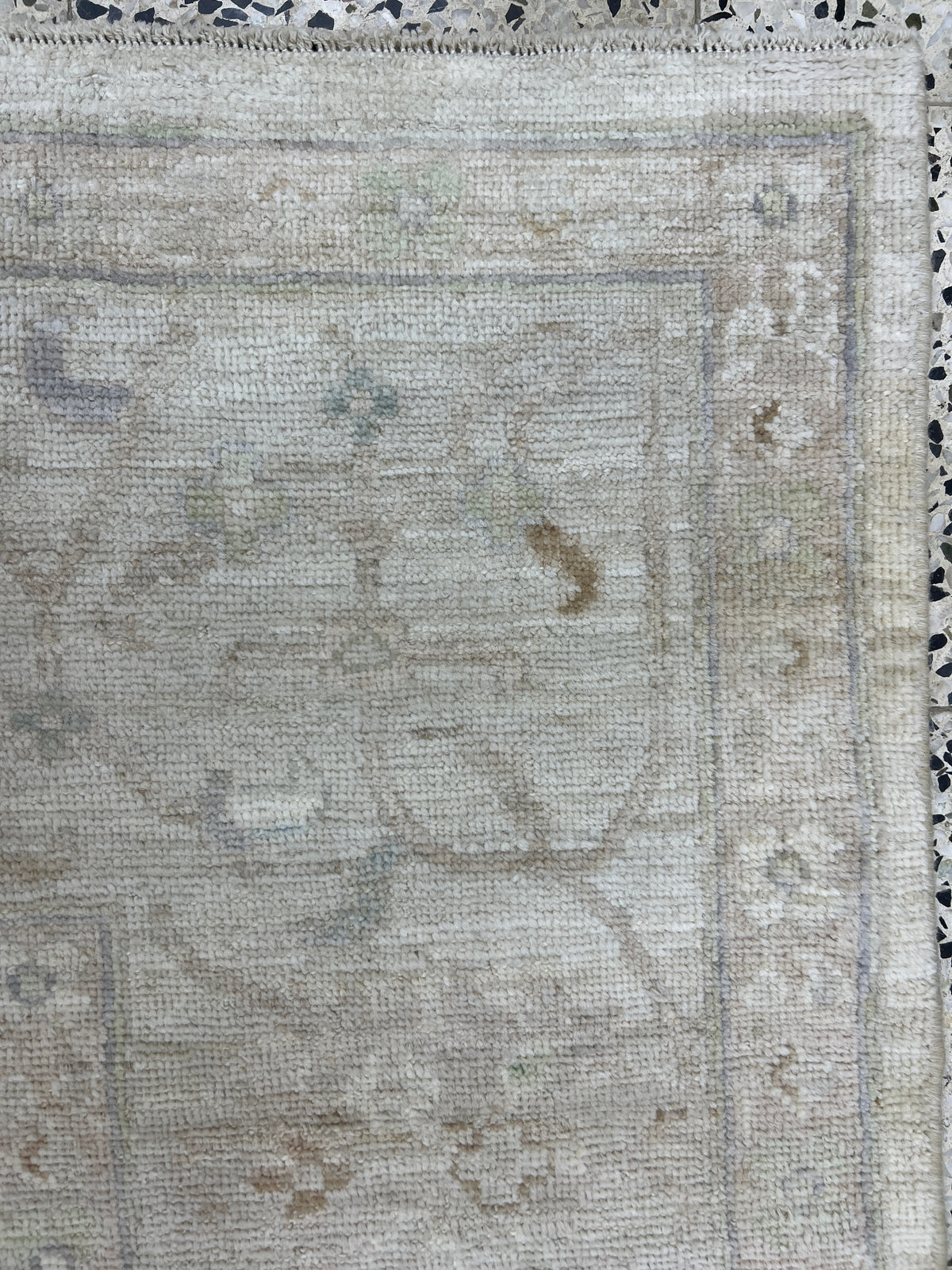 Oushak Rug 9x12 | Ivory, Gray & Sage | Hand-Knotted Wool