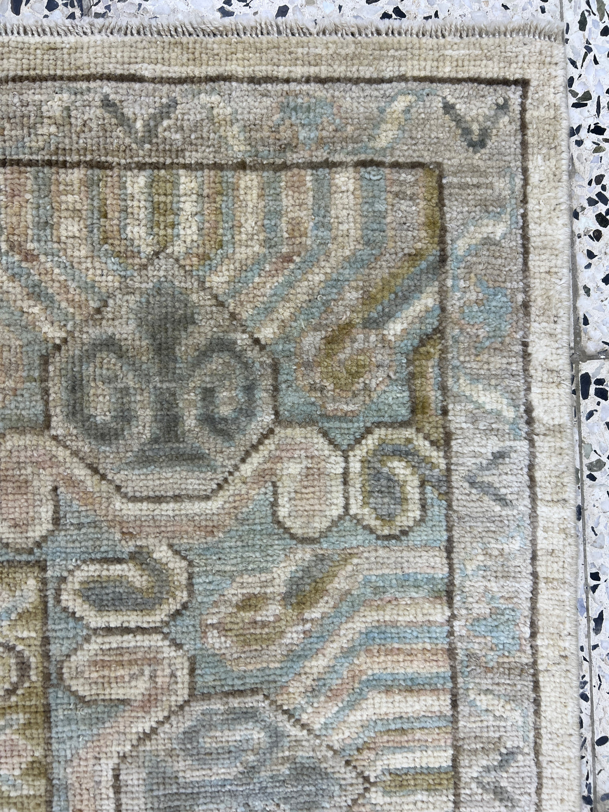 Khotan Rug 9x12 | Ivory, Gray & Taupe | Hand-Knotted Wool