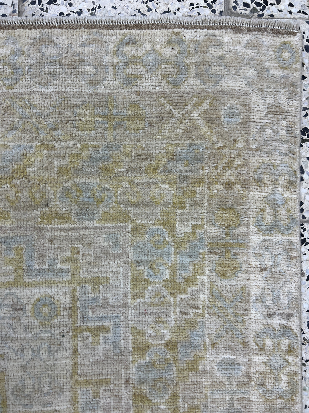 Oushak Rug 10x14 | Sage, Gray & Ivory | Hand-Knotted Wool