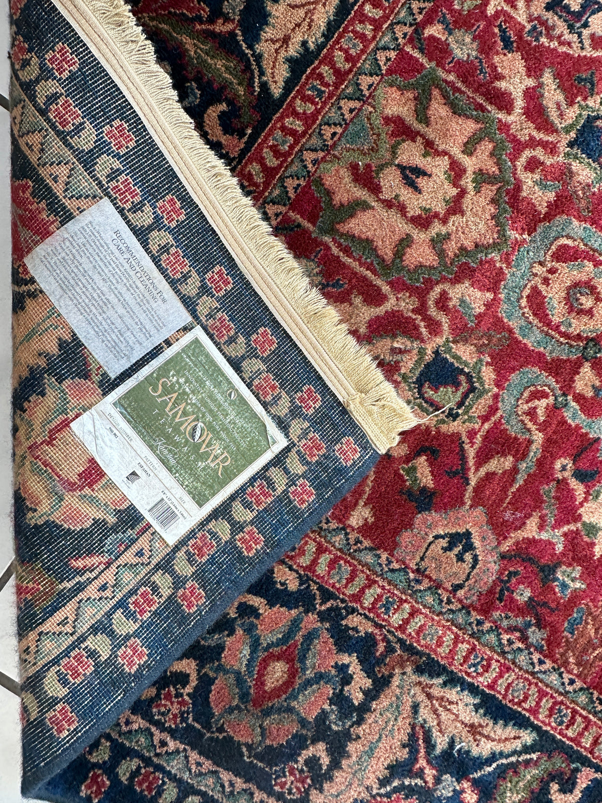 Karastan Samovar Teawash Rug 8'8" x 12', Machine-Made Wool, Vintage, view 10