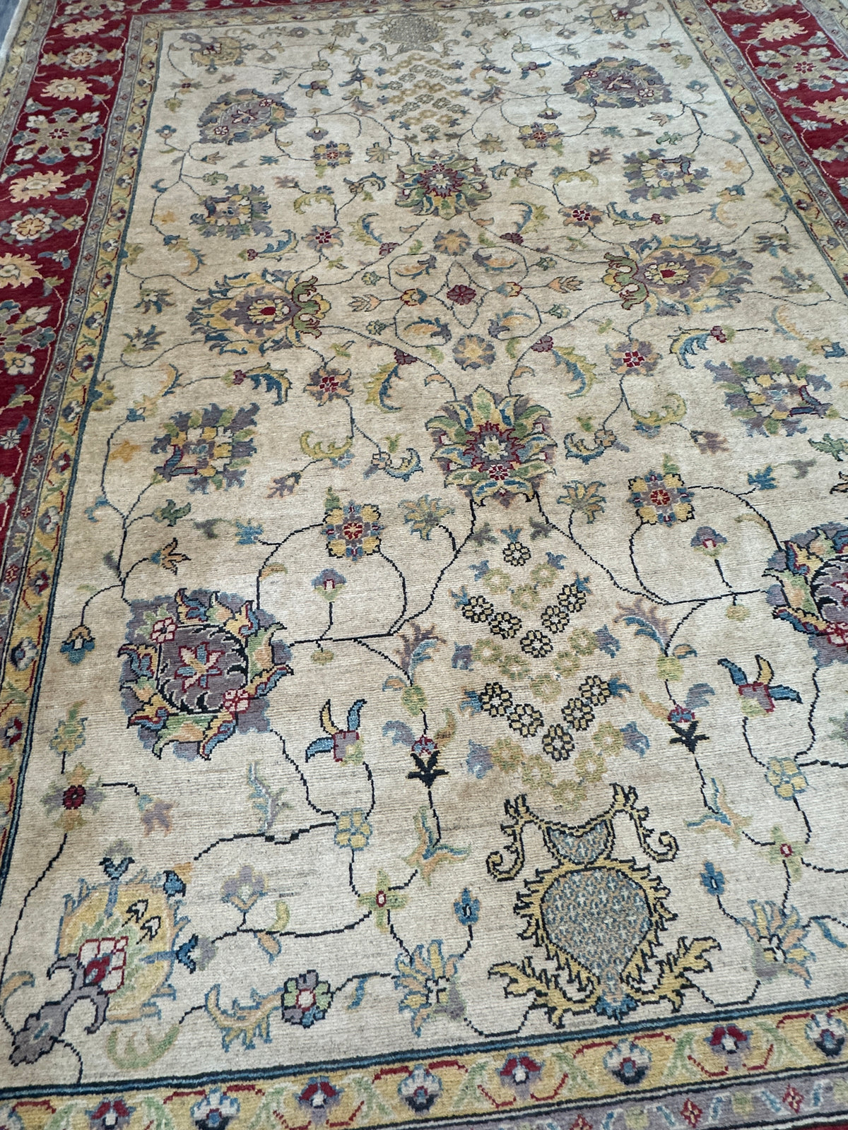 Afghani Rug 9x12 size range tribal laid flat