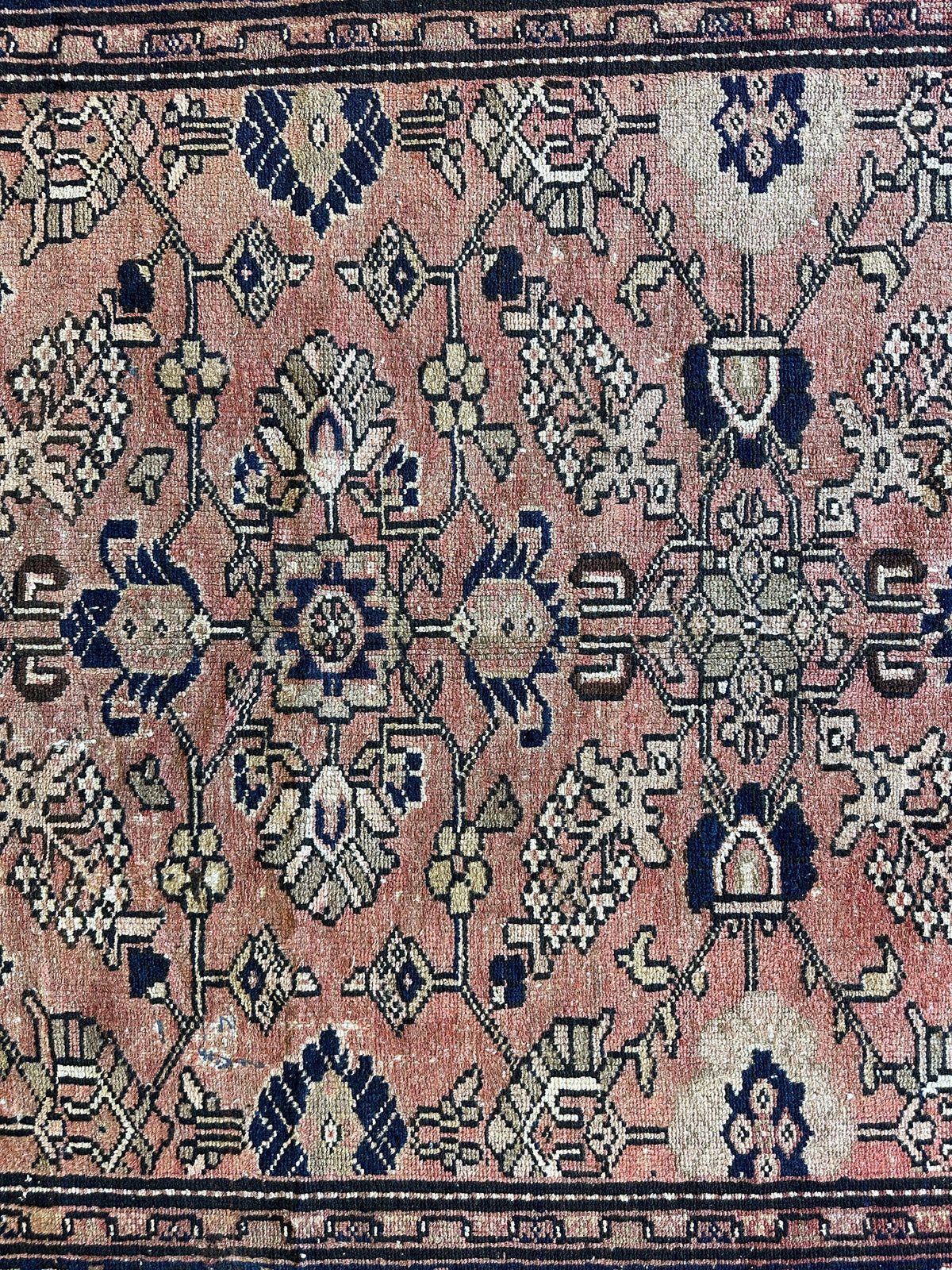Vintage Persian Lilihan Rug 4'5" x 9'3", Hand-Knotted Wool, 1930s, view 11
