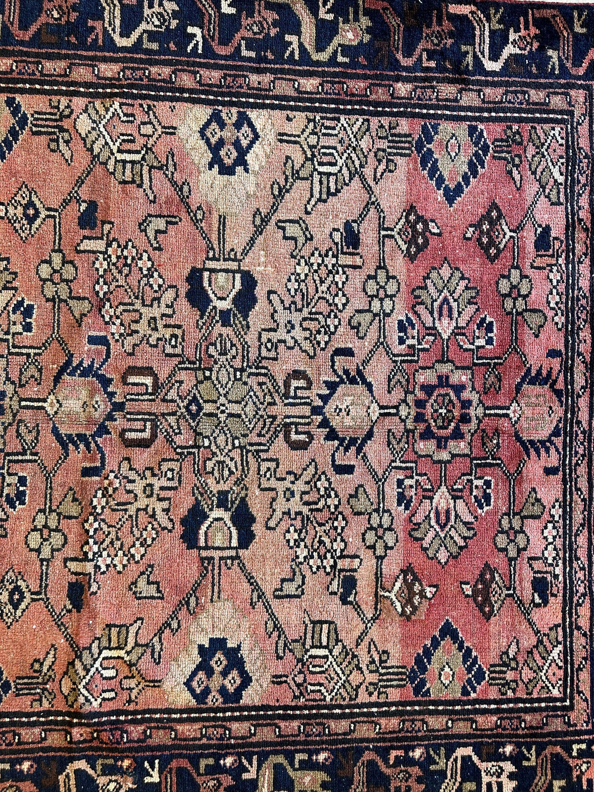 Vintage Persian Lilihan Rug 4'5" x 9'3", Hand-Knotted Wool, 1930s, view 13