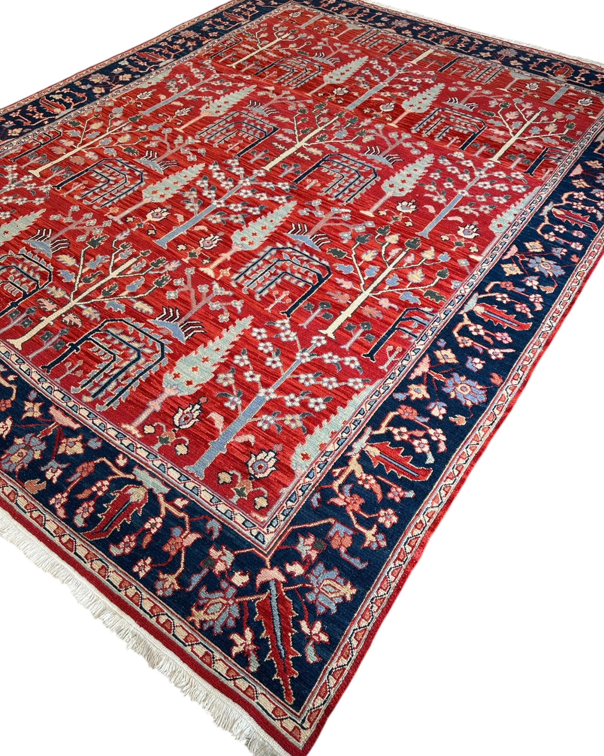 Soumak Rug 7'10" x 9'11", Hand-Woven Wool, view 7