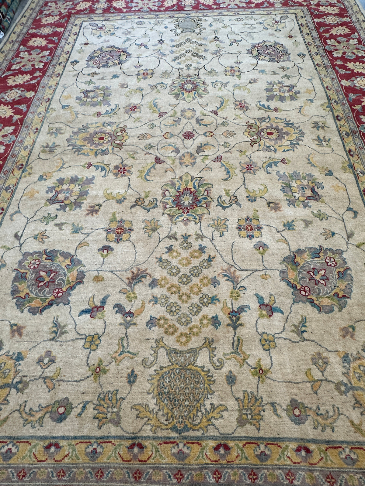 Afghani Rug 9x12 size range tribal laid flat
