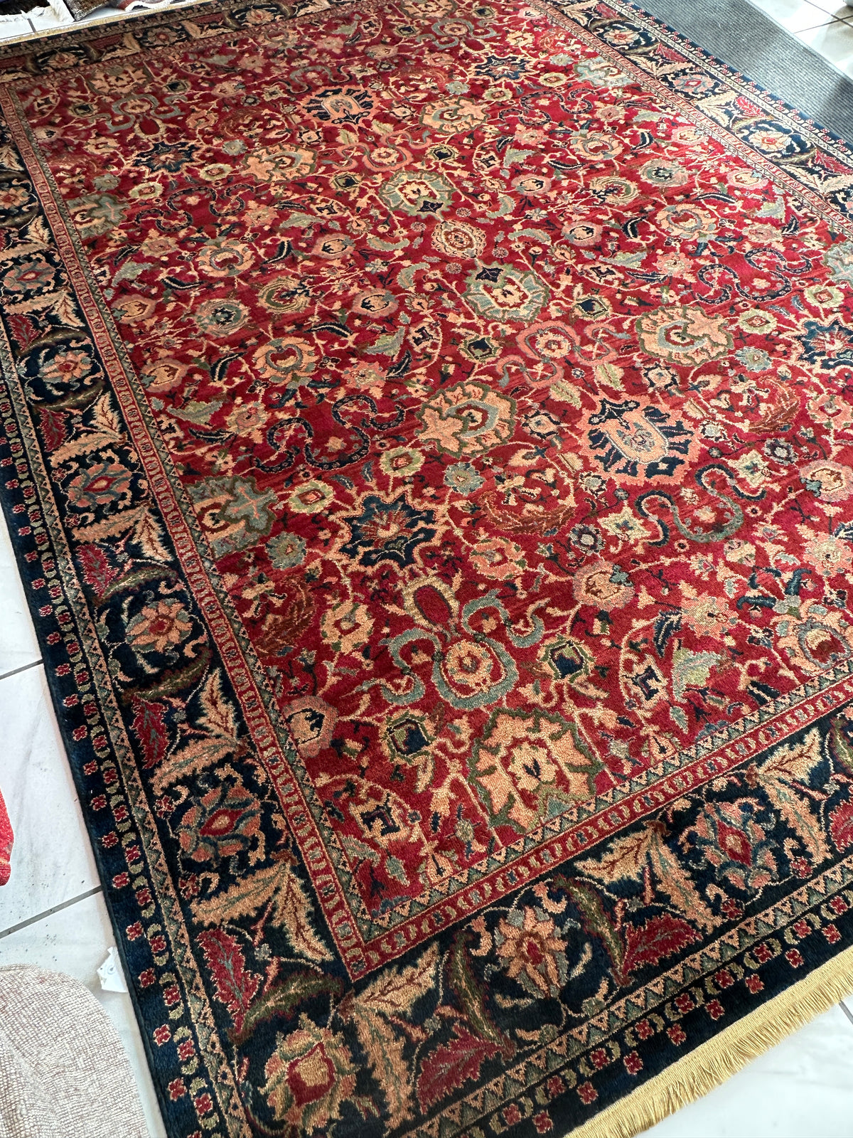 Karastan Samovar Teawash Rug 8'8" x 12', Machine-Made Wool, Vintage, view 5