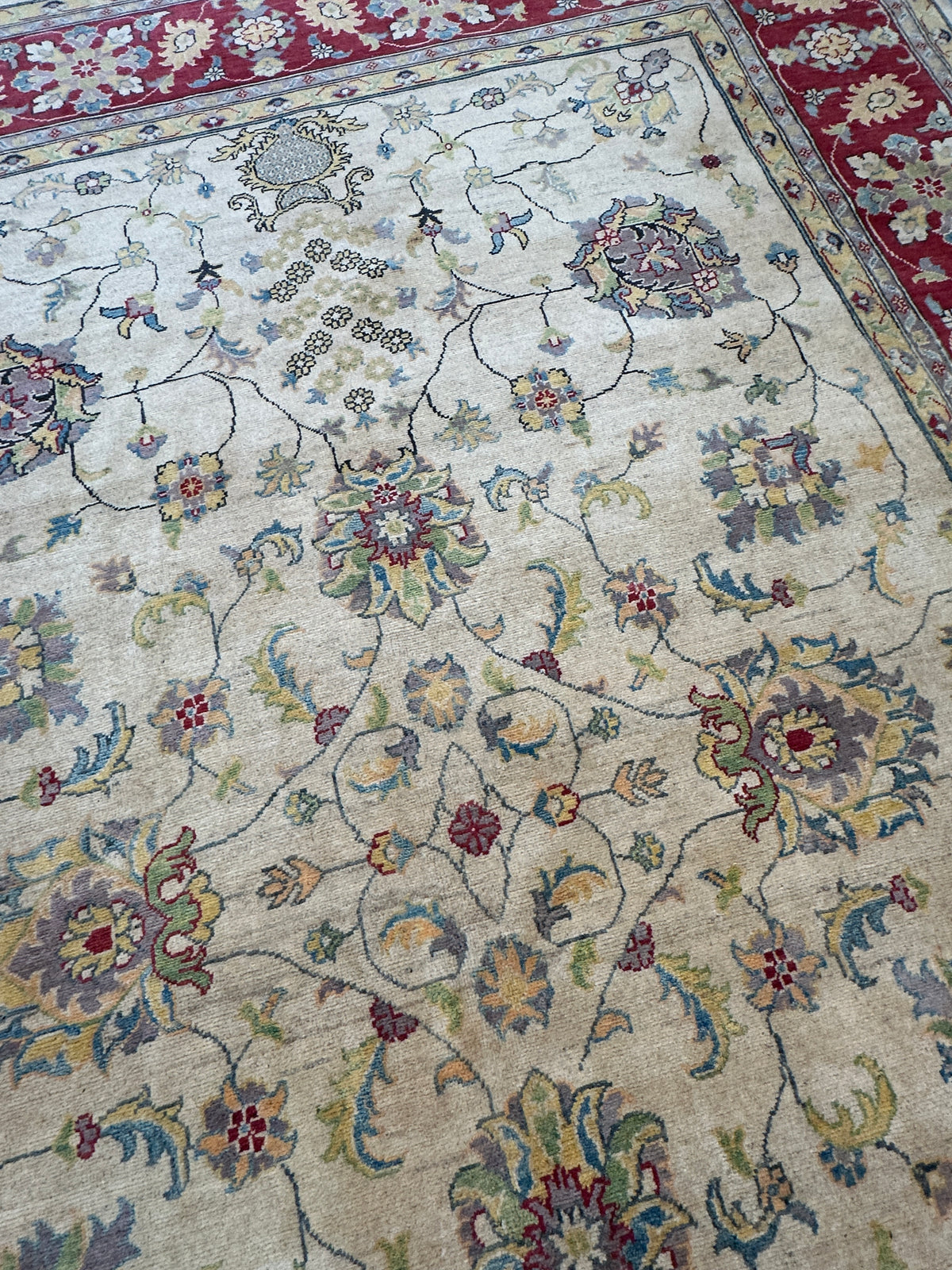 Afghani Rug 9x12 size range tribal laid flat