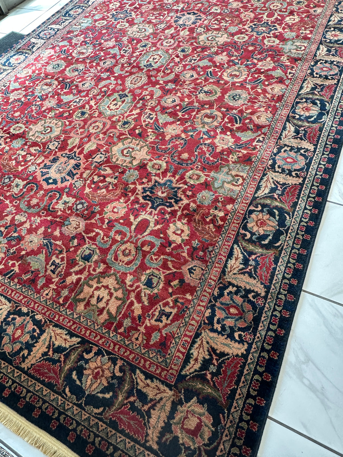 Karastan Samovar Teawash Rug 8'8" x 12', Machine-Made Wool, Vintage, view 6