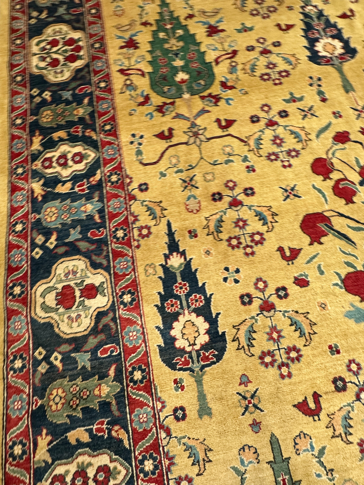 Afghan Kazak Rug 9' x 12', Hand-Knotted Wool, Tree of Life, view 6