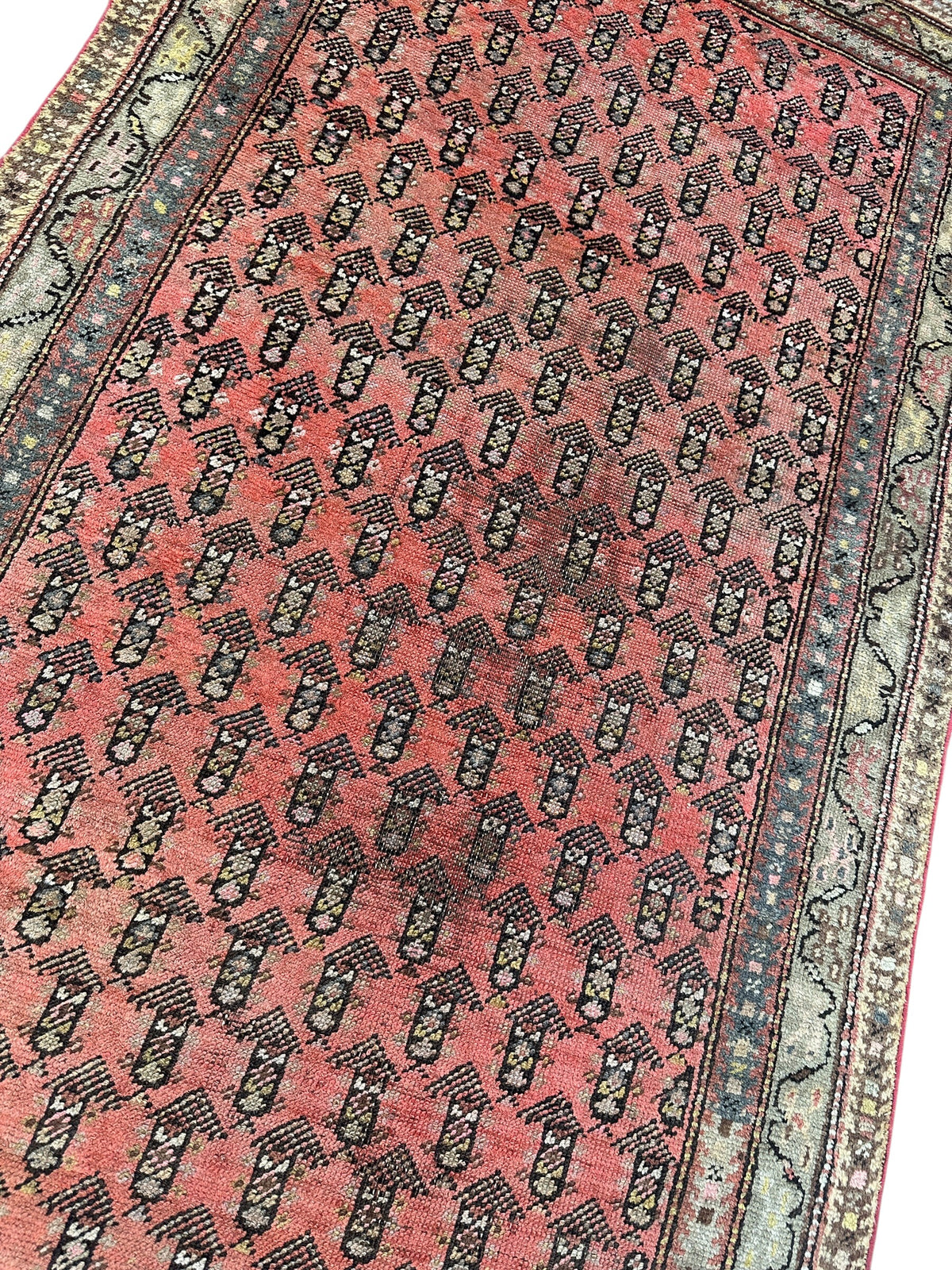 Antique Armenian Karabakh Runner 3'3" x 12'8", Hand-Knotted Wool, view 5