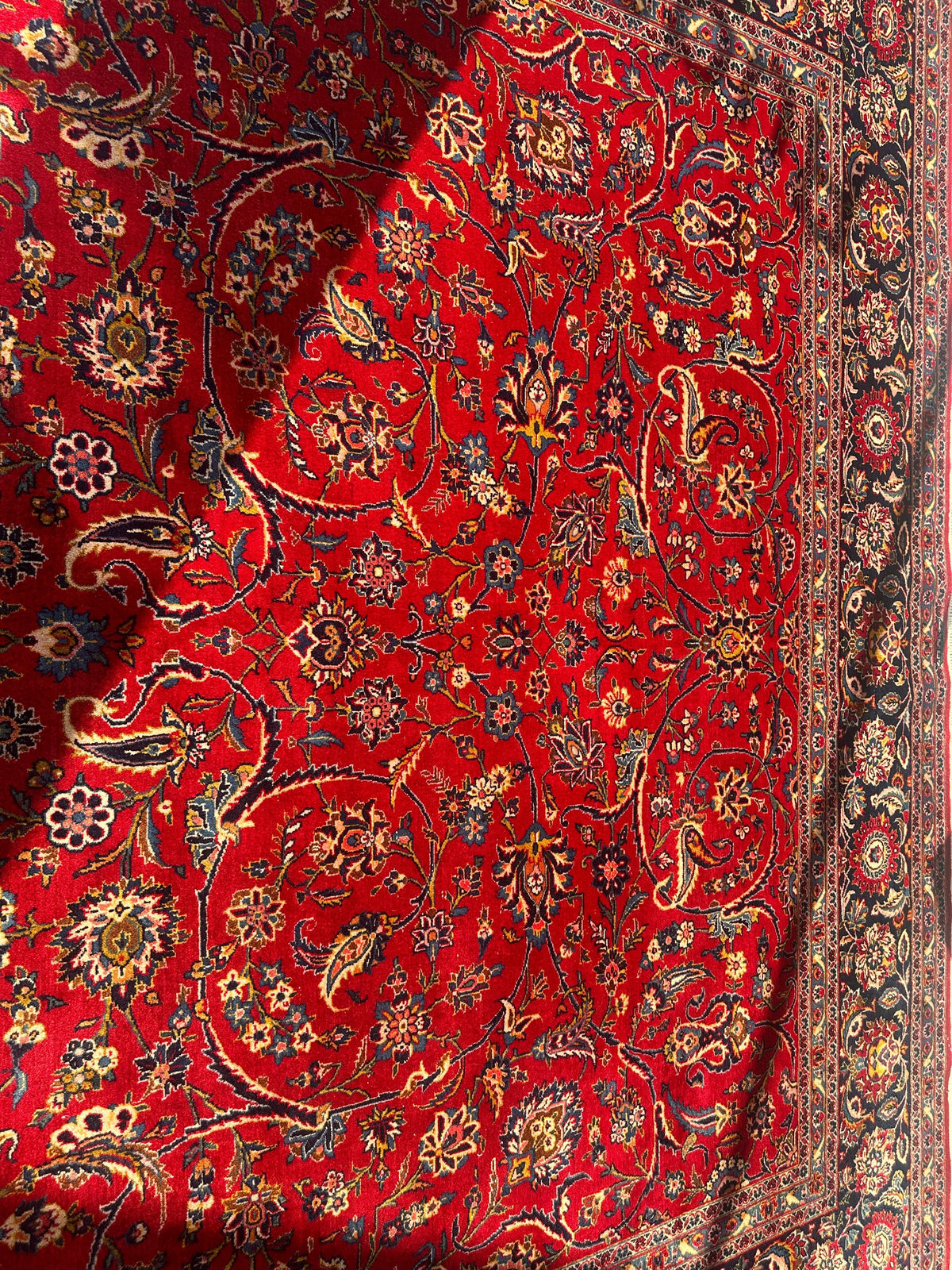 Incredible Persian Kashan All Over Wool Rug 10’2” x 14’, view 24