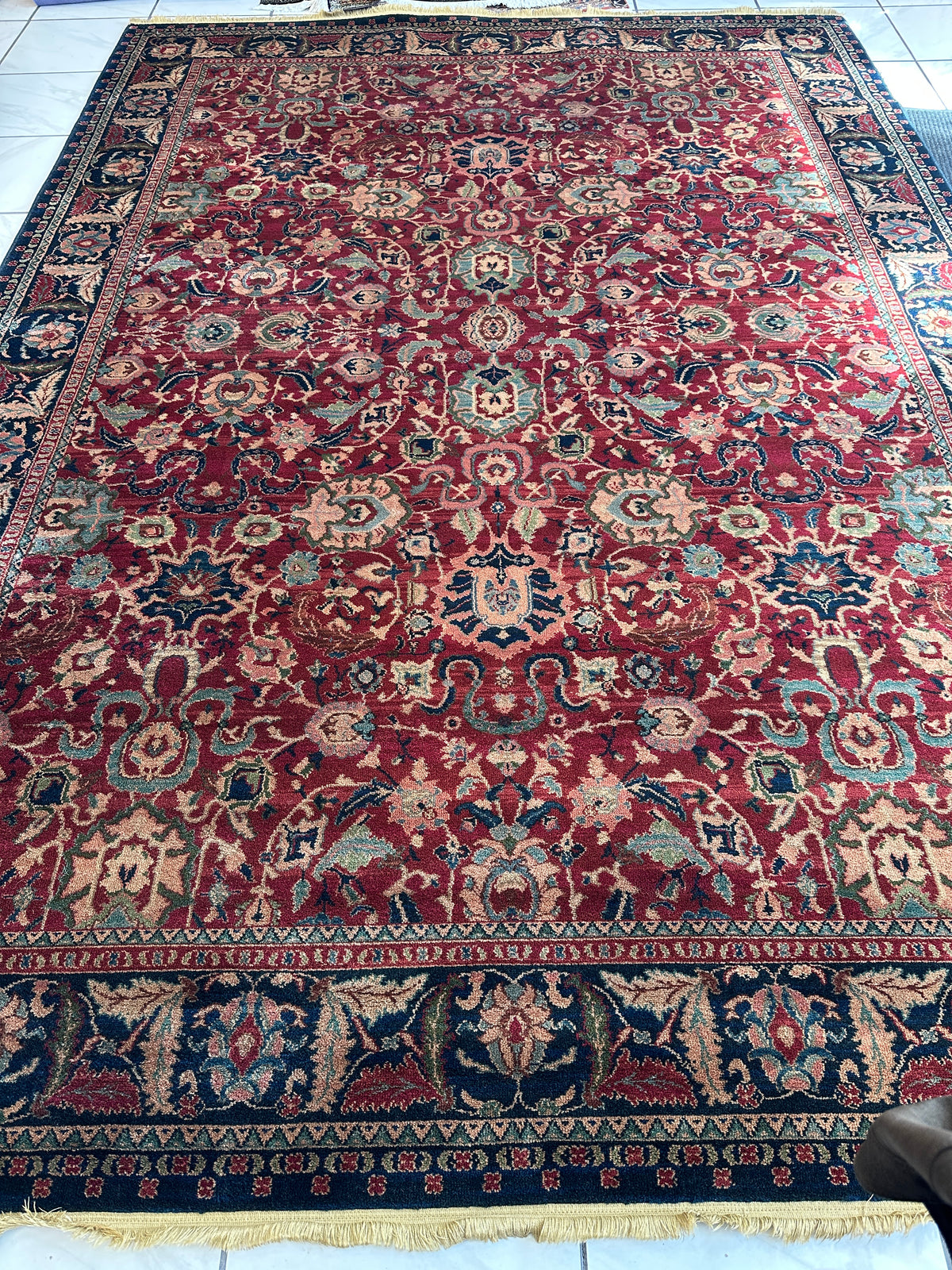 Karastan Samovar Teawash Rug 8'8" x 12', Machine-Made Wool, Vintage, view 2