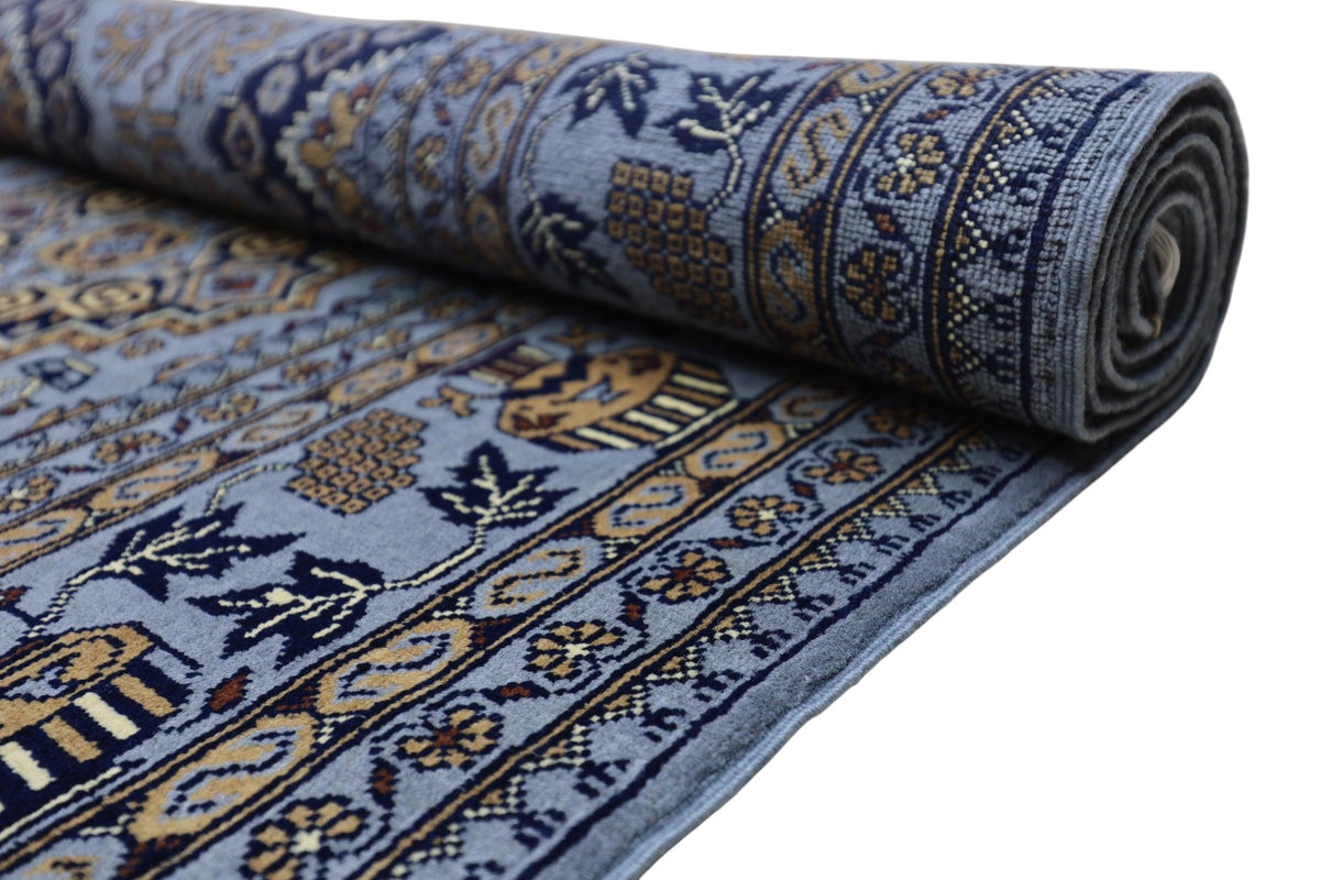 Afghan Zerkhaki Rug 6'11" x 10'3", Hand-Knotted Wool, view 5