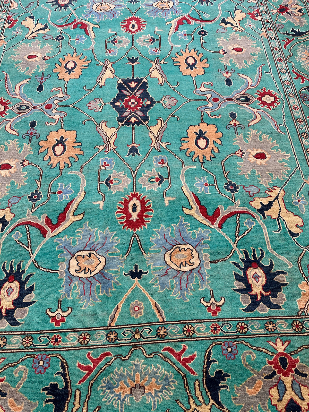 Afghani Rug 8x10 size range tribal laid flat