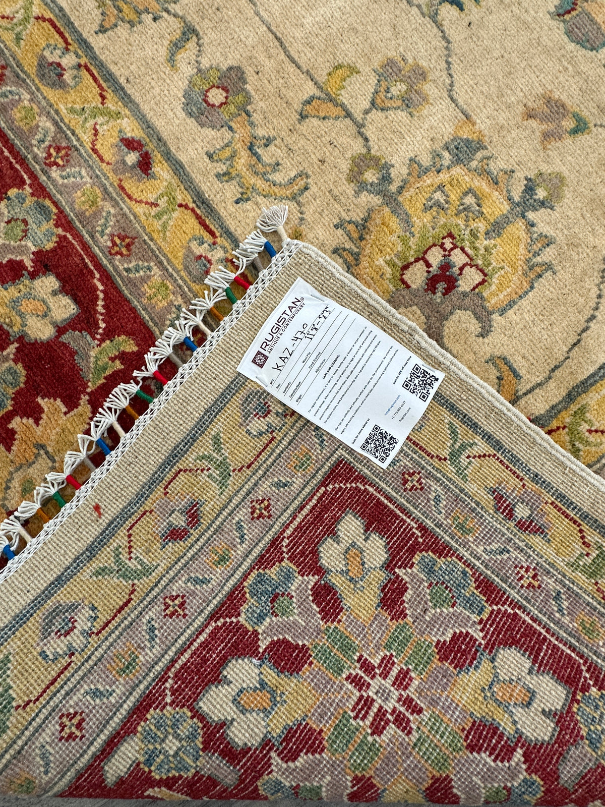 Afghani Rug 9x12 size range tribal laid flat