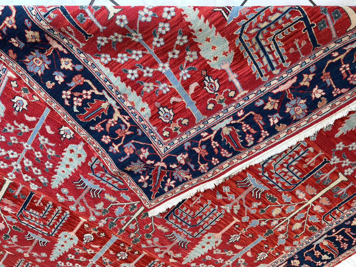 Soumak Rug 7'10" x 9'11", Hand-Woven Wool, view 9