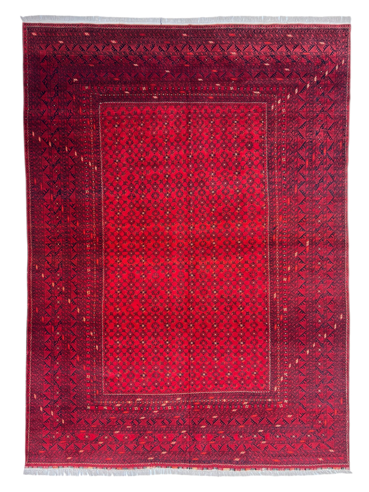 Khal Mohammadi Rug 6x9 | Red & Navy | hand-knotted wool