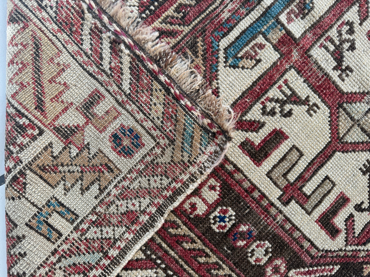 Antique Caucasian Shirvan Rug 3'5" x 6'3", Wool, c. 1900, view 5