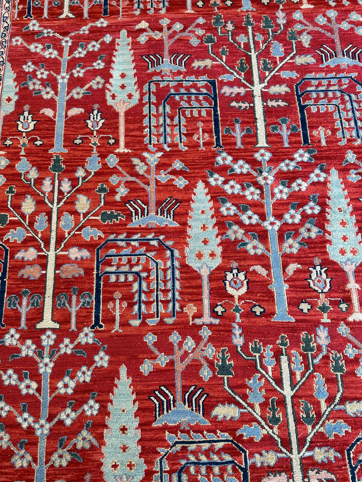 Soumak Rug 7'10" x 9'11", Hand-Woven Wool, view 5