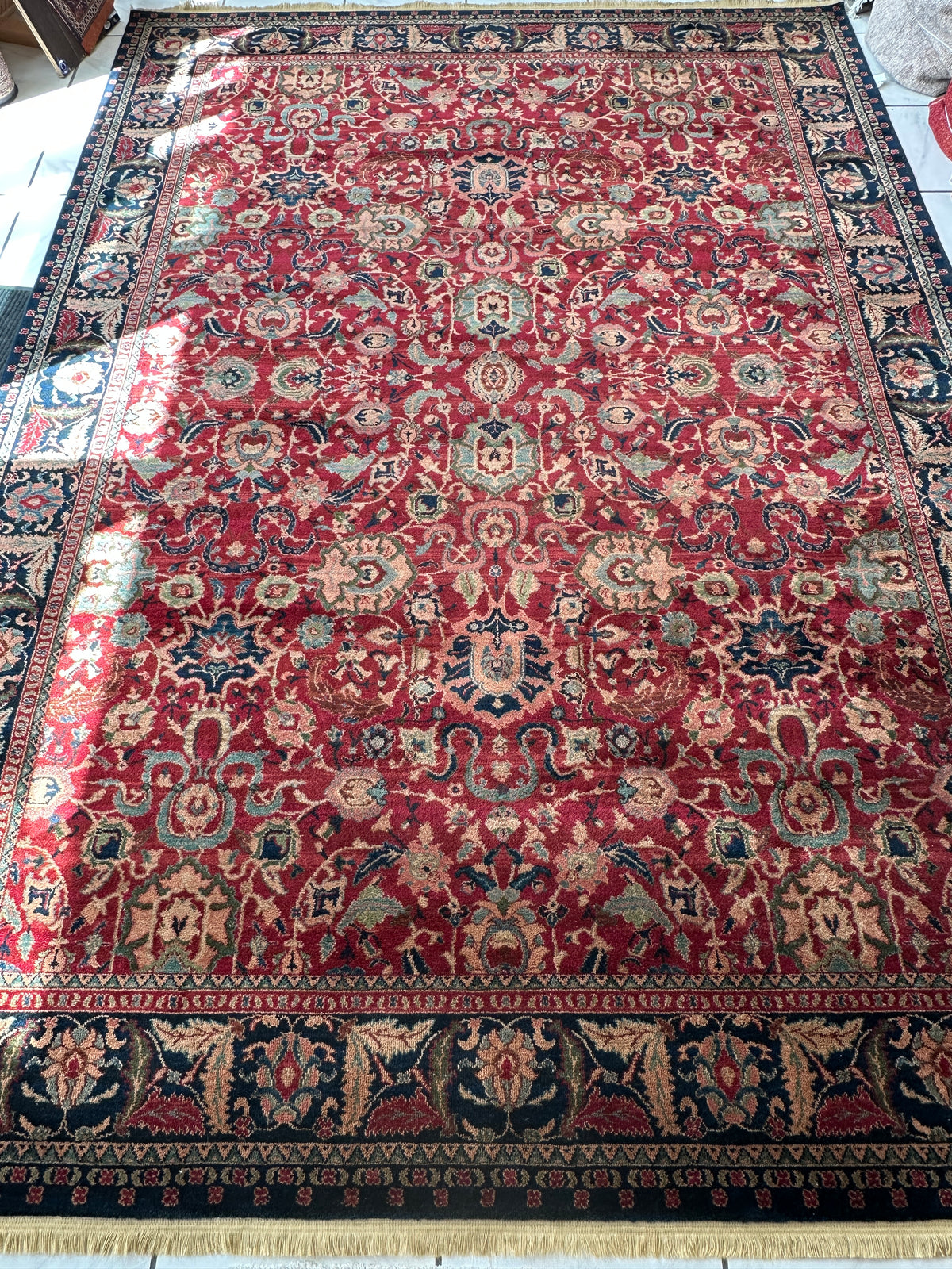 Karastan Samovar Teawash Rug 8'8" x 12', Machine-Made Wool, Vintage, view 3