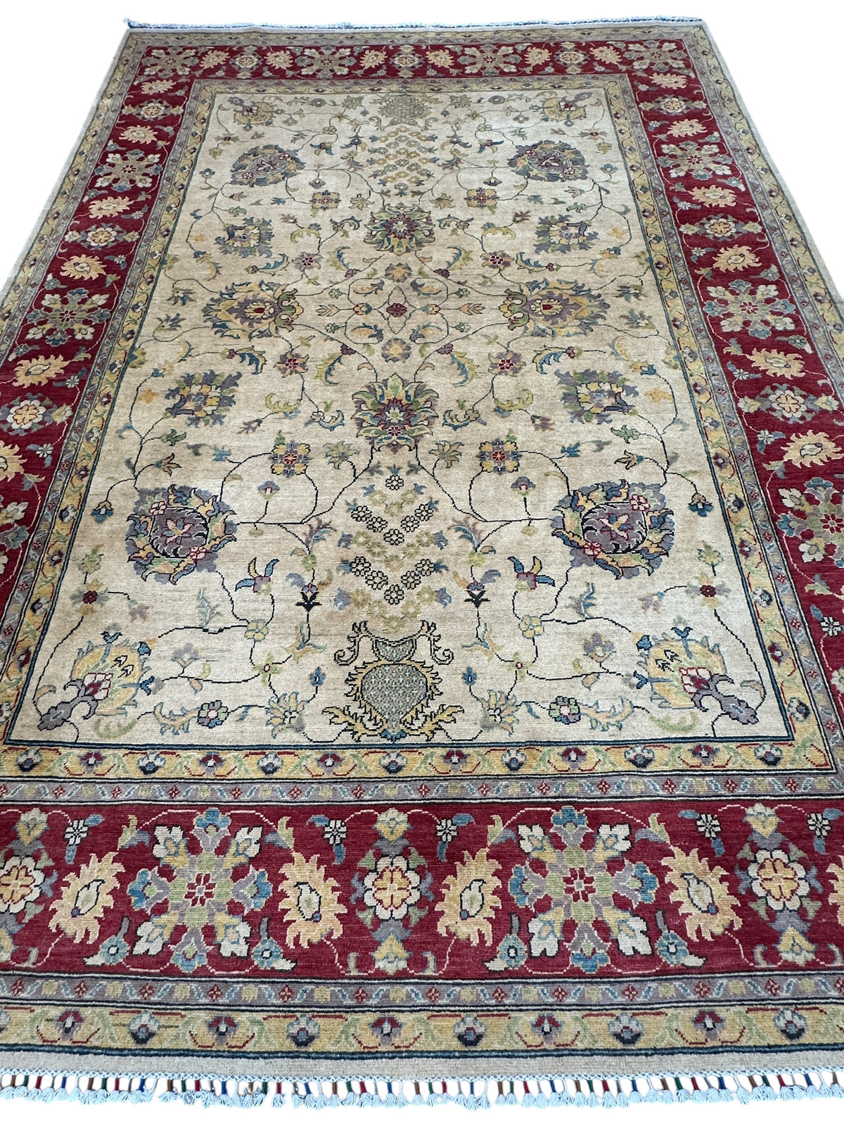 Afghani Rug 9x12 size range tribal laid flat