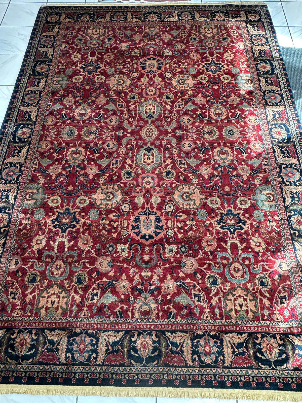 Karastan Samovar Teawash Rug 8'8" x 12', Machine-Made Wool, Vintage, view 4