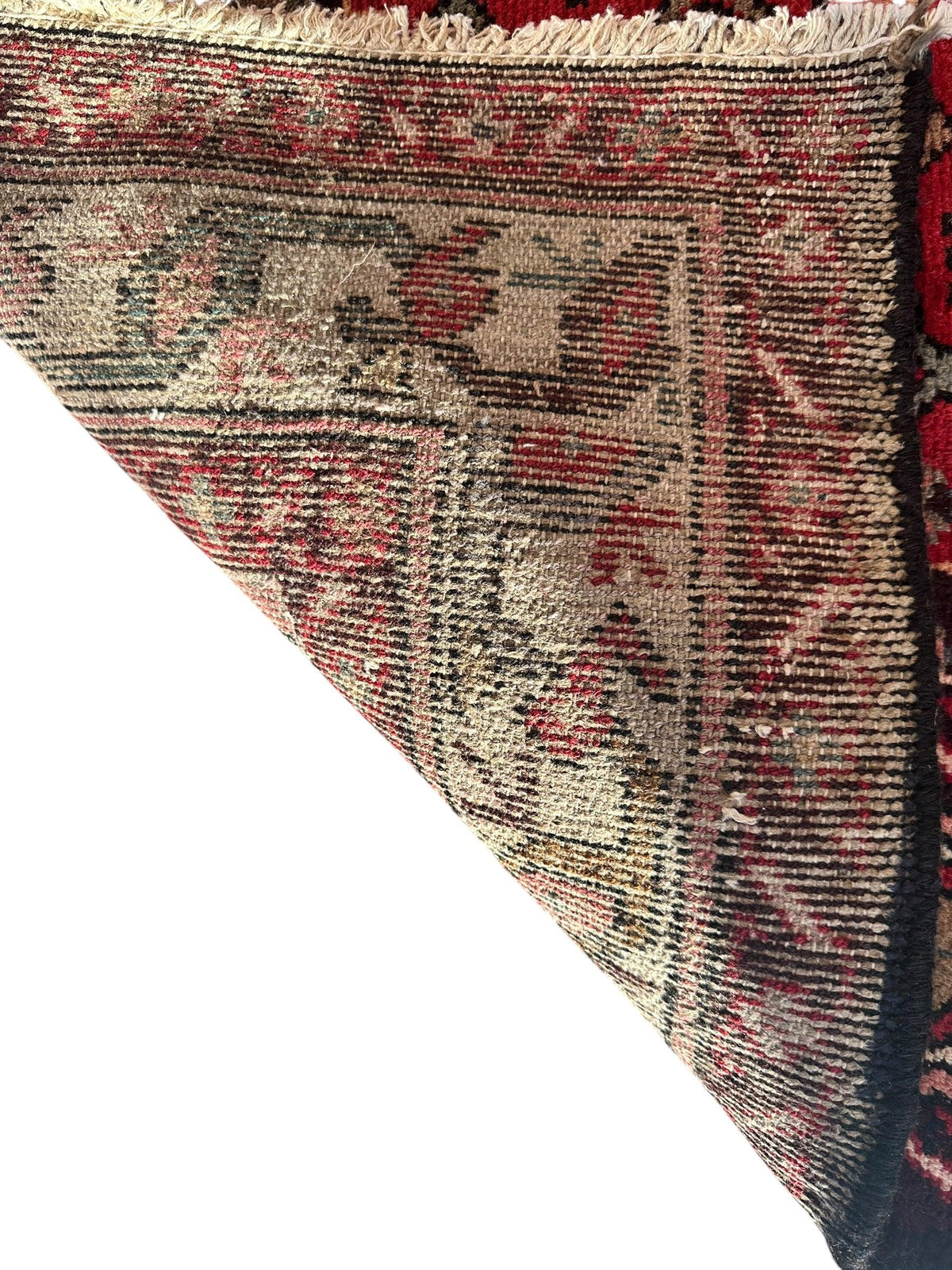 Antique Persian Hamadan Rug 3'7" x 6'8", Hand-Knotted Wool, Pink, view 6
