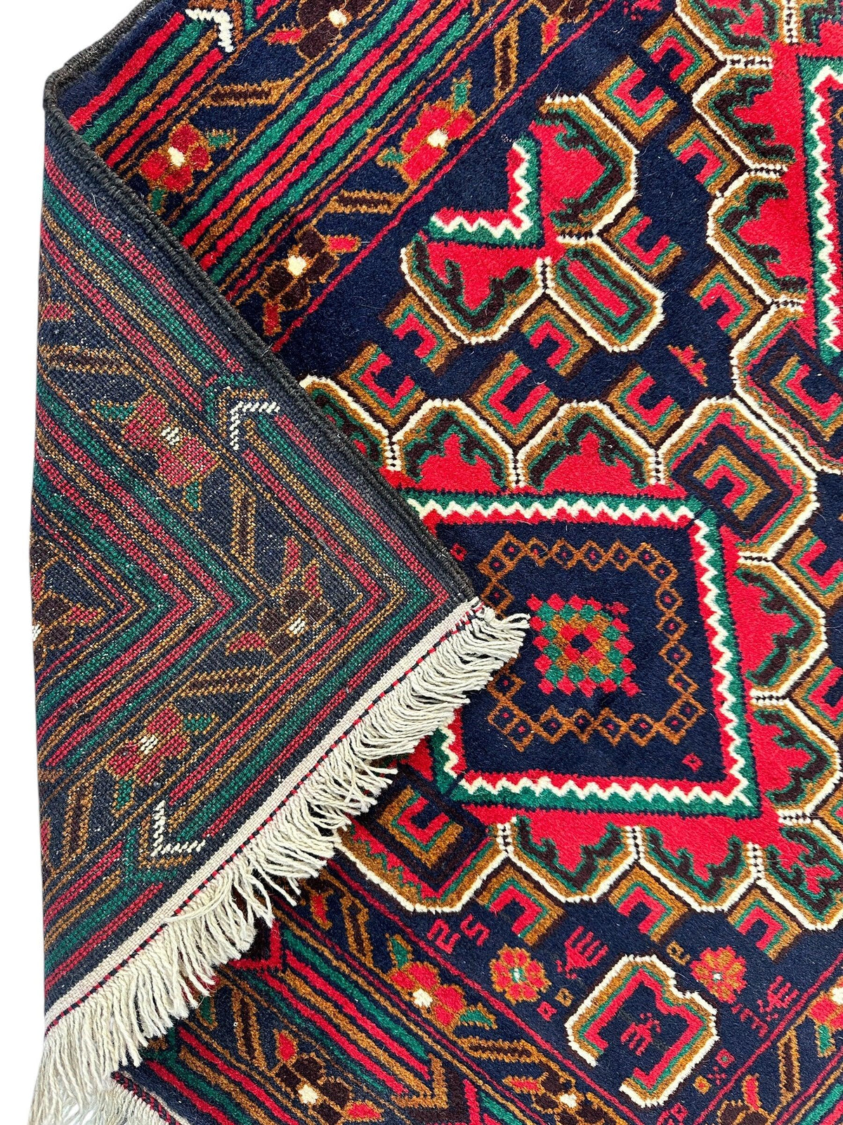 Afghan Baluch Rug 2'10" x 5', Hand-Knotted Wool, view 5