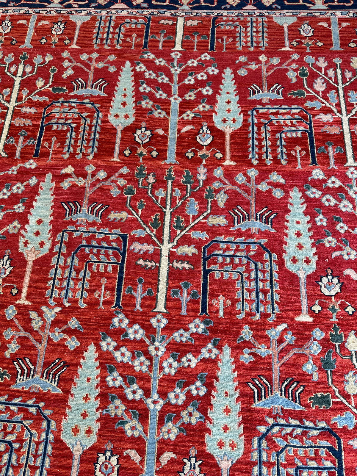 Soumak Rug 7'10" x 9'11", Hand-Woven Wool, view 4
