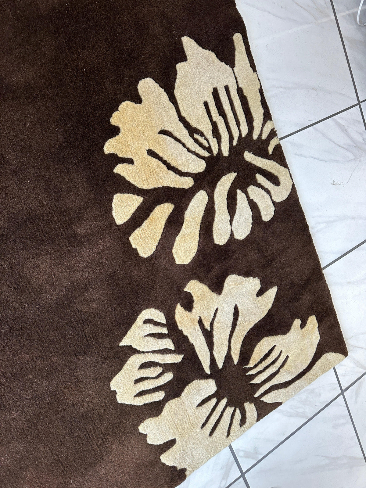 Wool Rug 5'1" x 8'2", Hand-Woven, view 11