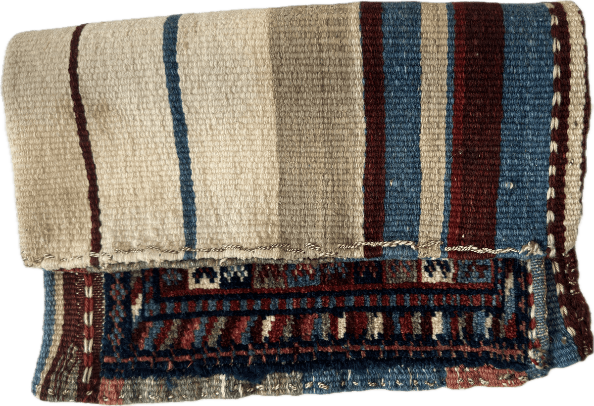 Antique Caucasian Bagface 18" x 26", Hand-Knotted Wool, c. 1900, view 2