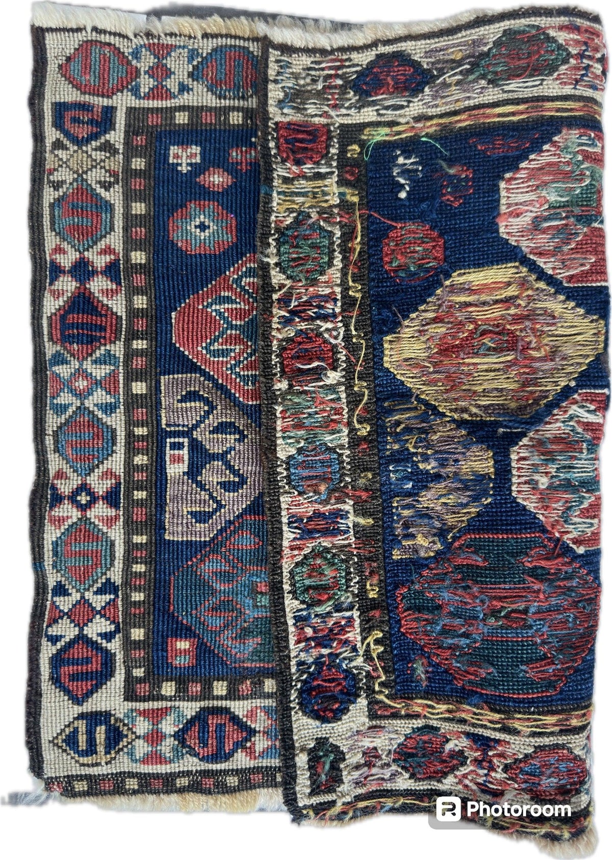 Antique Shahsavan Bagface 18" x 26", Hand-Knotted Wool, c. 1900, view 2