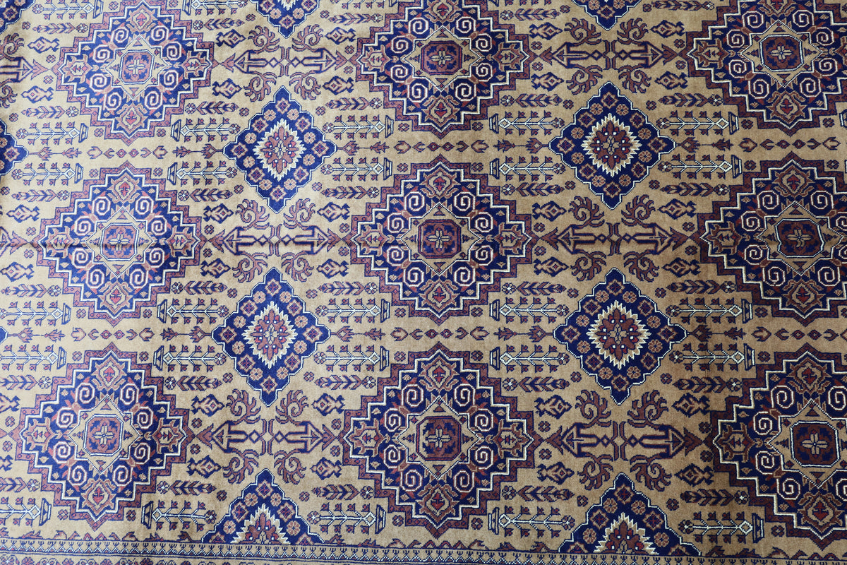 Afghani Rug 8x11 size range tribal laid flat
