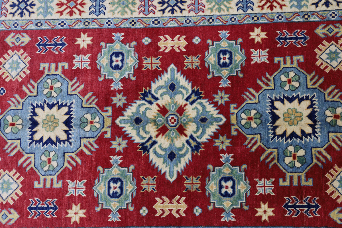 Afghani Rug 4x6 size range tribal Red laid flat
