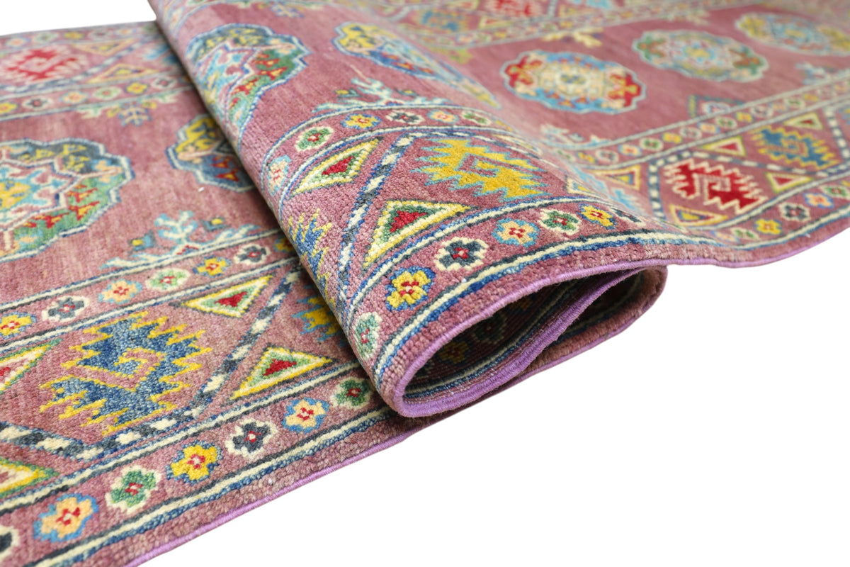 Afghani Runner runner size range tribal Pink laid flat