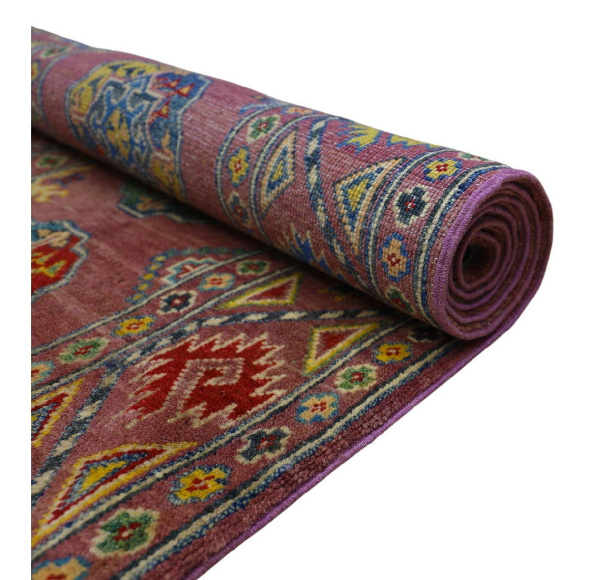 Afghani Runner runner size range tribal Pink laid flat
