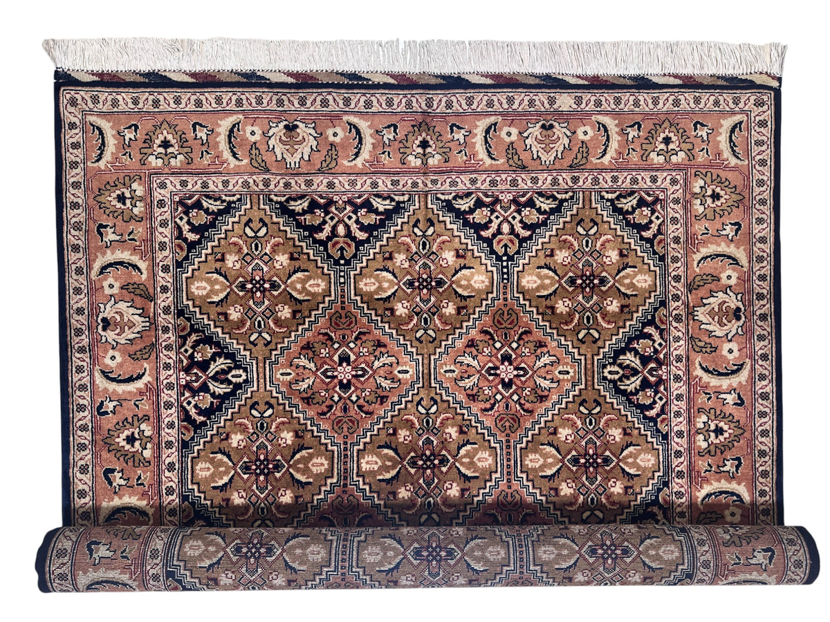 Afghani Rug 5x8 size range tribal Beige laid flat