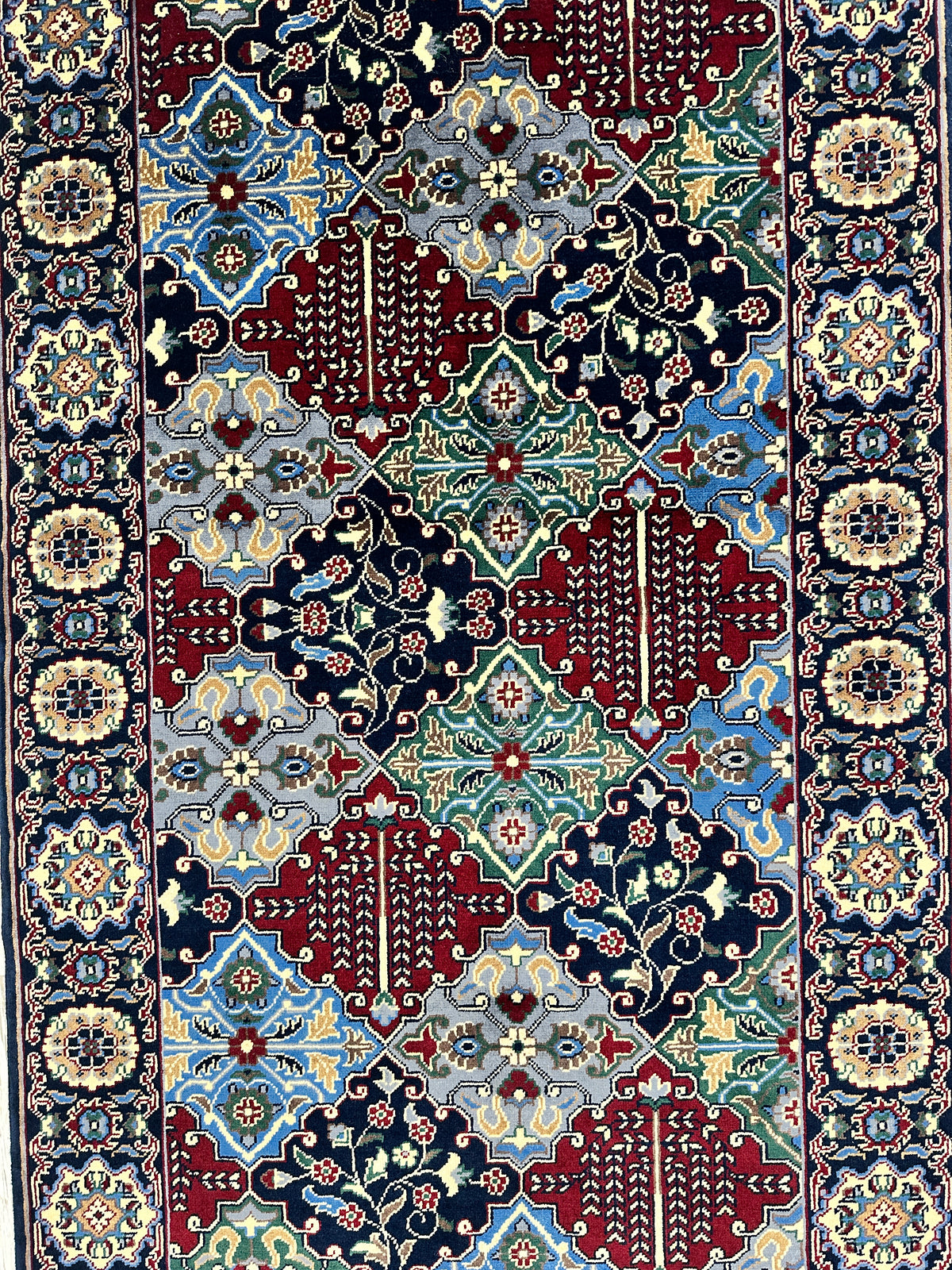 Afghani Runner runner size range tribal Blue laid flat
