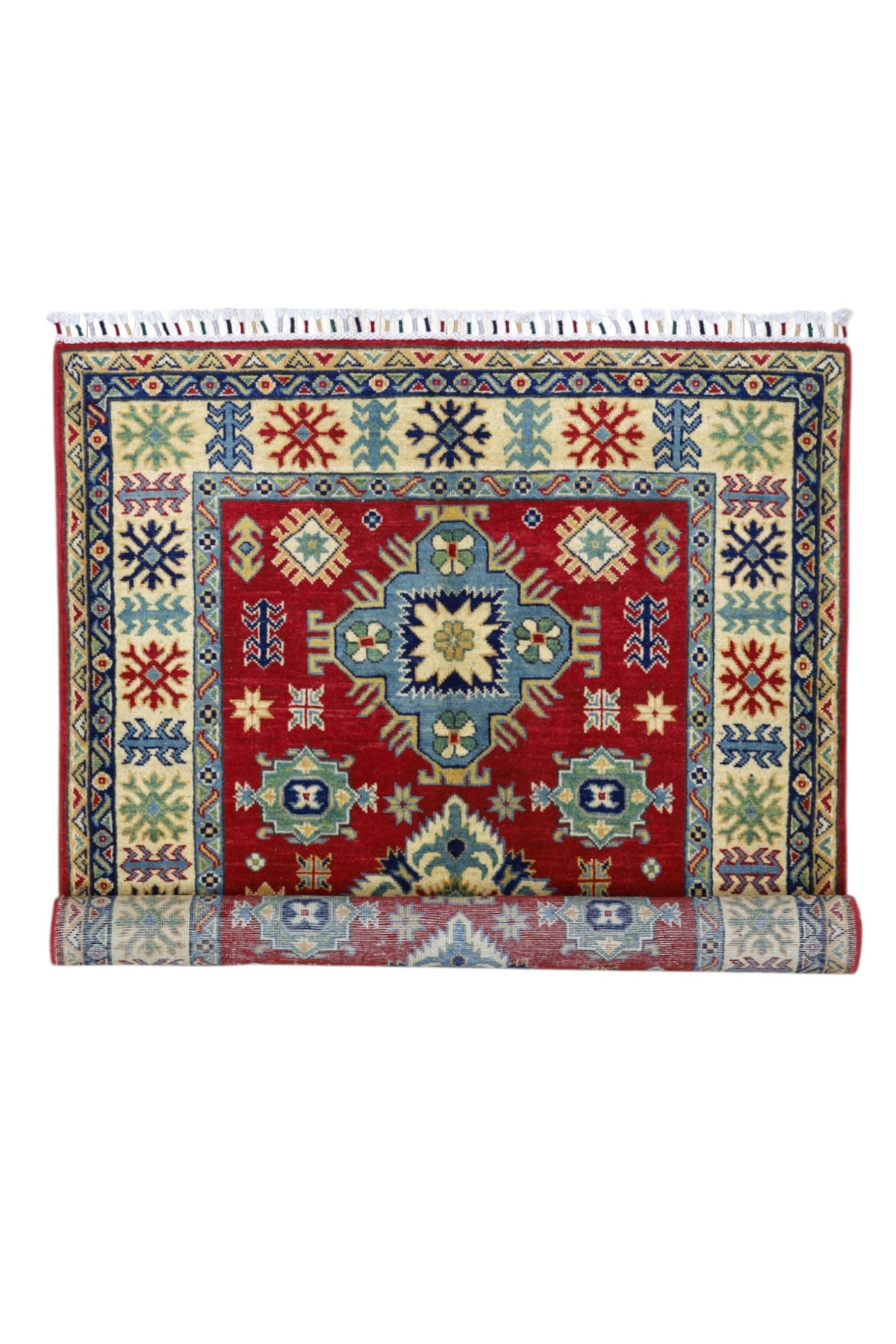 Afghani Rug 4x6 size range tribal Red laid flat