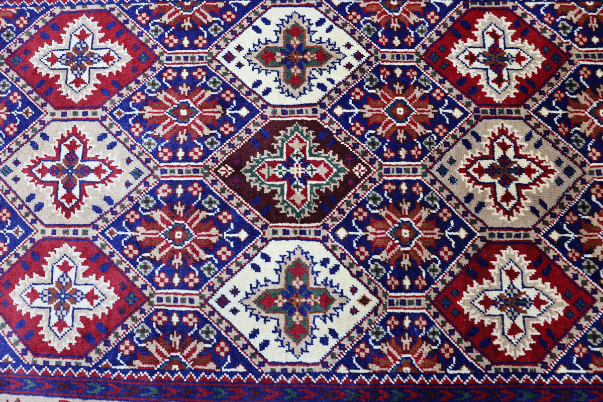 Afghani Runner runner size range tribal Cream laid flat