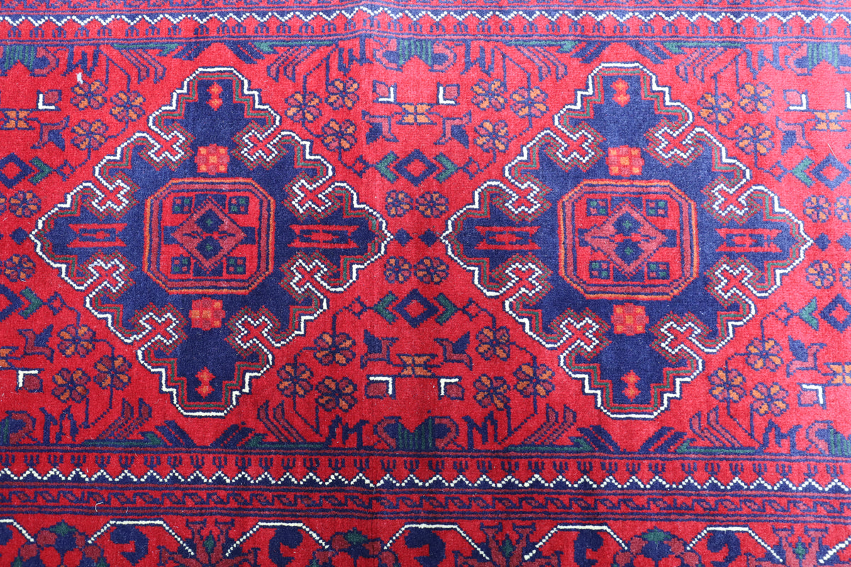 Afghani Runner runner size range tribal Red laid flat