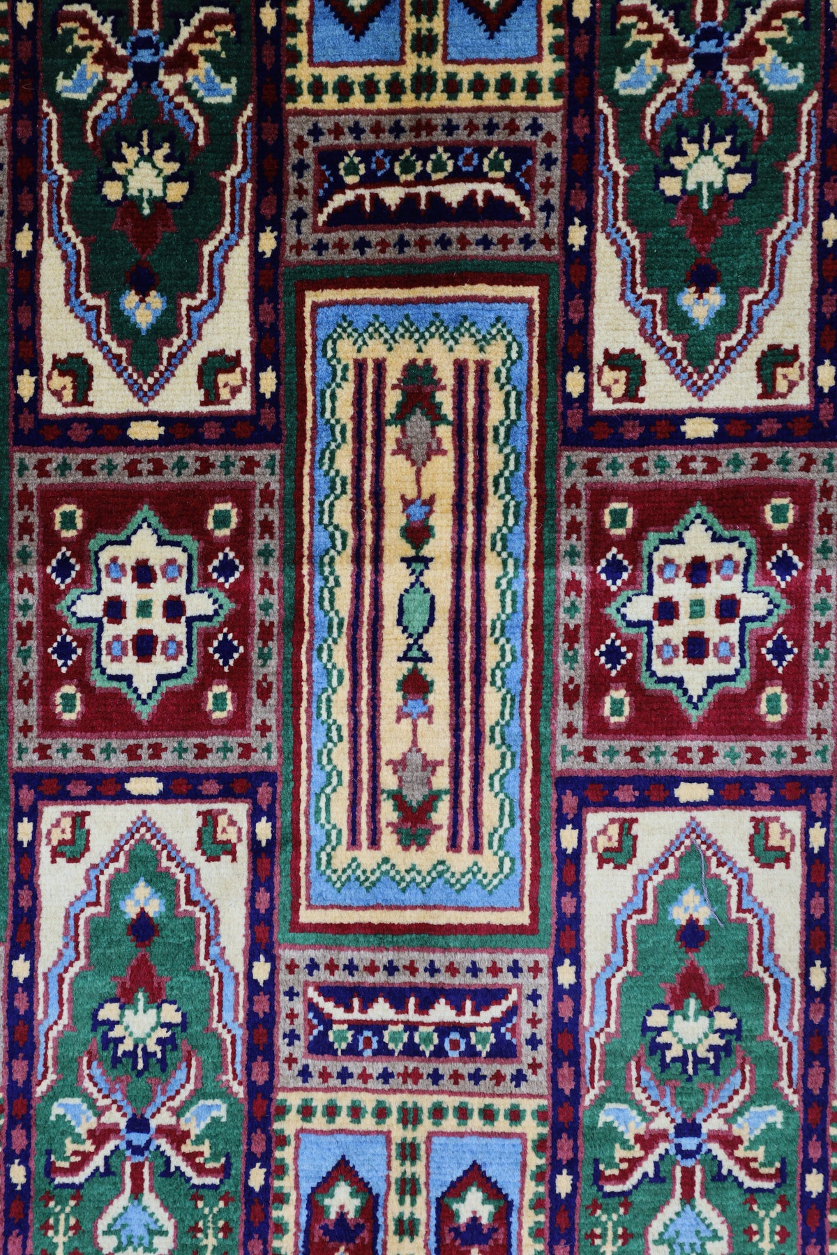 Afghani Runner runner size range tribal Red Cream laid flat
