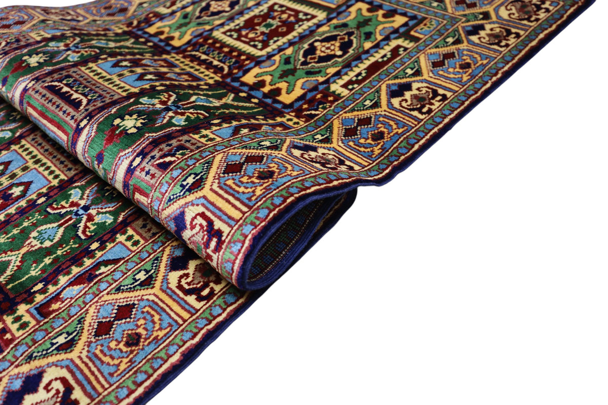 Afghani Runner runner size range tribal Red Cream laid flat