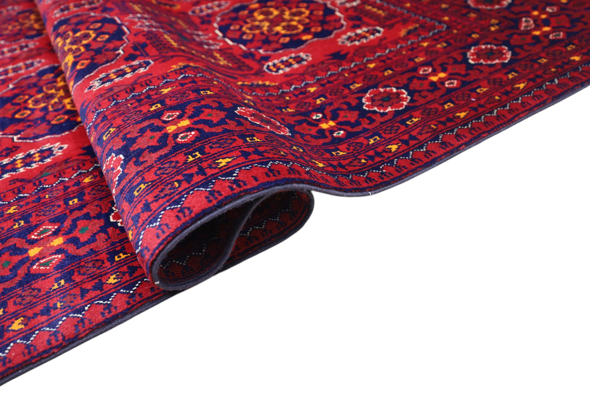 Afghani Rug 6x9 size range tribal Red laid flat