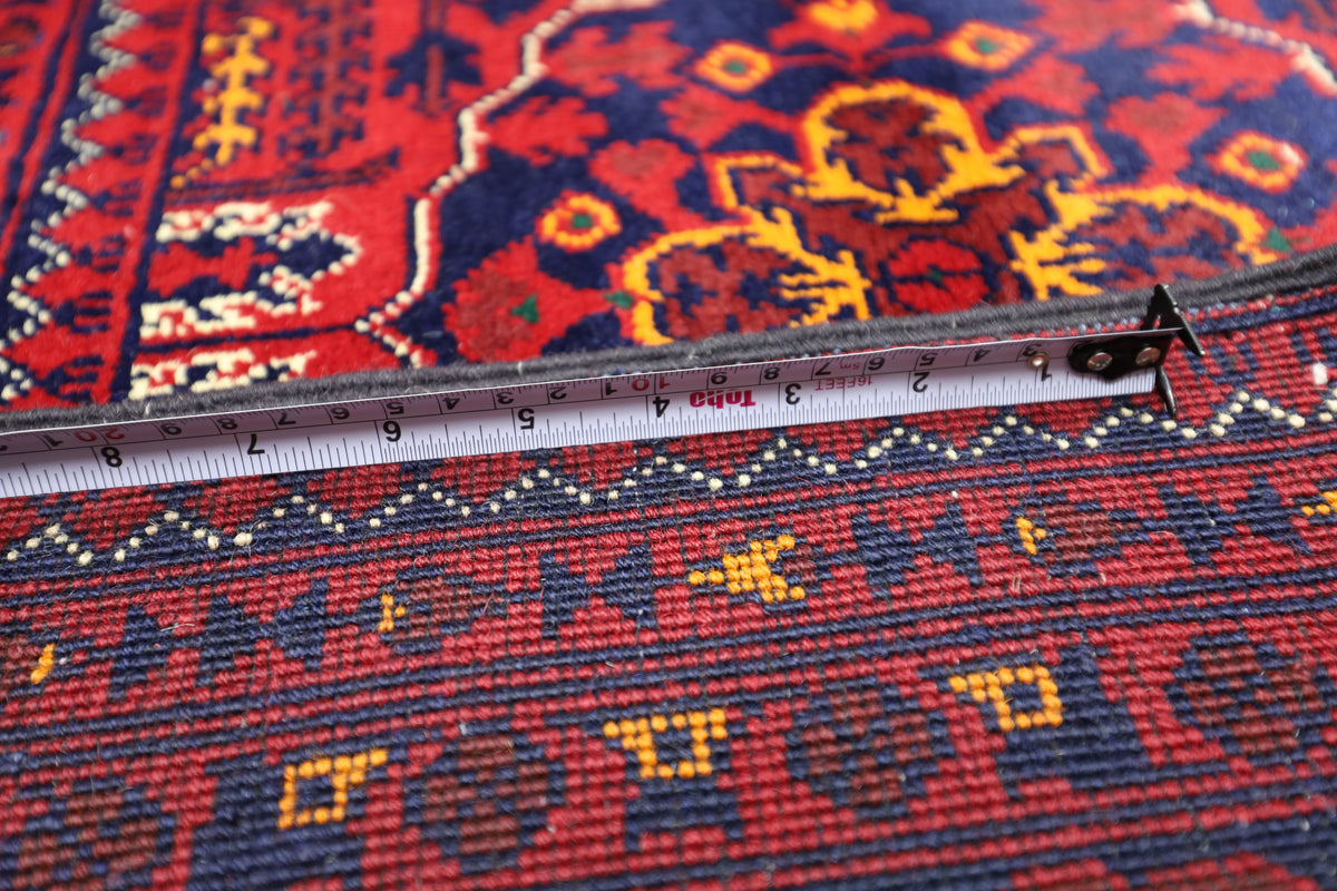 Afghani Rug 6x9 size range tribal Red laid flat