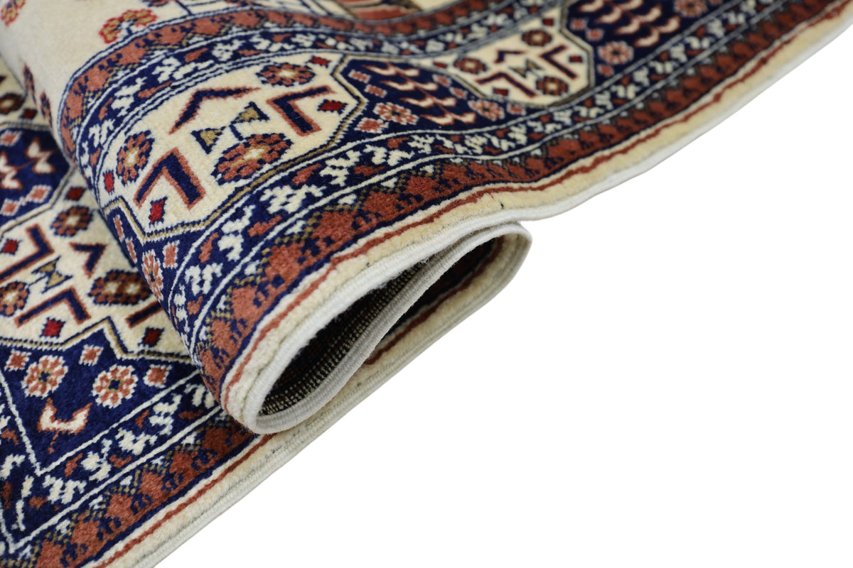 Afghani Prayer Rug 3x5 size range mihrab laid flat