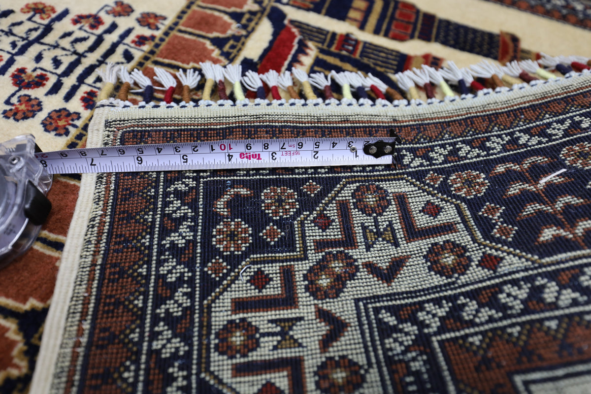 Afghani Prayer Rug 3x5 size range mihrab laid flat